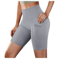 Gachuw High Scroved pantalone za žene Slim Fit Scrounch Lounge Povucite na duksevima Yoga Hlače Bešavne