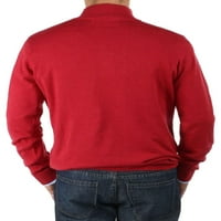 Muški tamno crveni džemper luciano natazzi rugajući se na vratu