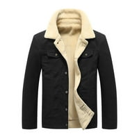 Aueooeo Winter Jackets za muškarce, plus veličina zimski kaput Muška modna casual pamuk zadebljana topla