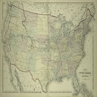Puzzle - Mapa Philadelphia Mapa Sjedinjenih Država i teritorija Everts, Ensign & Everts