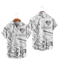 Vintage Bowling majica s kratkim rukavima 3D štampanje kratkih rukava Ležerne ljetne majice za muške