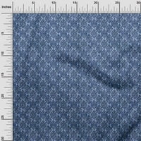 Onuone svilena tabby srednja plava tkanina azijska Dabu Print Šivenje zanatske projekte Tkanini otisci