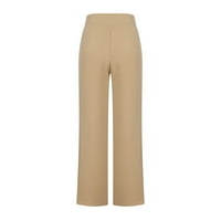 Široke pantalone za žene za žene Moda Ležerne prilike labave hlače Pune visoke strukske pantalone Duge