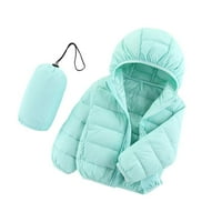 Esaierr Kids Boys Girl Winter COOT dječji jaknu, topla lagana puffer pamučna jakna s kapuljačom srednje velike djece zimske dulje odijelo 2-14T