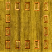 Ahgly Company Zatvoreni kvadrat Sažetak žuti prostirke savremene površine, 3 'kvadrat