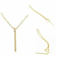 Ogrlica sa zlatnim metalnim ogrlicama, jednostavan, elegantan, izvrstan i minimalistički personalizirani