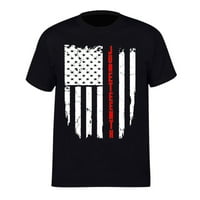 Američka majica Menamerička zastava Patriotsko kratki rukav Dan nezavisnosti