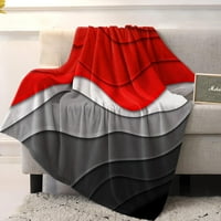 Nosbei pokrivač američke zastave Star Stripes bacaju pokrivače super mekano toplo ugodno crveno bijeli