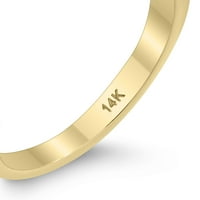 Ženski karat dijamantski prsten u 14K žutom zlatu