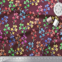 Soimoi pamučna voile tkanina Lilac cvjetna dekorska tkanina Široko dvorište