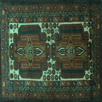 Ahgly Company Zatvoreni pravokutnik perzijski tirkizni plavi tradicionalni prostirci, 4 '6 '