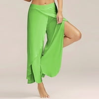 Odeerbi joga hlače pune dužine za žene erogene struk široke noge za toplesne hlače Ležerne ljetne duge
