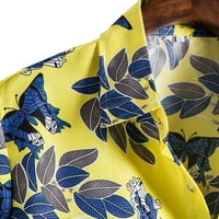 Majica majica s rukavima kratka casual havajska ispis etničke bluze modne muške muške majice zmajske