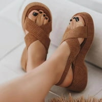 Jsaierl Womens Platform sandale Ležerne prilike sandale za otvorene nožne prste udobne lučne sandale