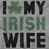 Dan St Patricks Volim svoju irsku ženu Muška Crewneck dukserica Brisco Brends X