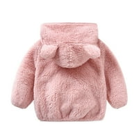 Wofedyo Baby Boy odjeća Baby Boy Girl Jakna Zimska odjeća kaputi s kapuljačom s medvjeđim ušima hlače