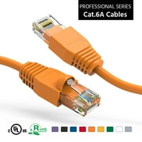 3FT CAT6A UTP Ethernet mrežom pokrenuta kabela narančasta, pakovanje