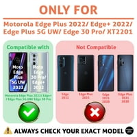 Talcase Ta Slim Telefonska futrola Kompatibilan za Motorola Edge Plus 5G UW Edge + Edge Pro, Cvjetni na tkanini Print, W Stakleni zaštitni zaslon, Slanoj težini, Fleksibilan, SAD