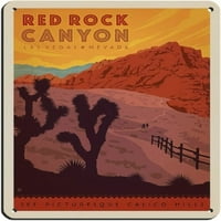 Vintage Retro Travel Nacionalni spomenici Red Rock Canyon Retro poster Metal Tin znak Chic Art Retro