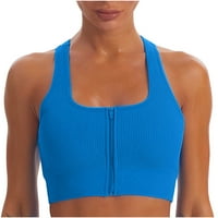 Hinvhai ženski sportovi joga BRA prekrasna stražnja sportska donje rublje noseći fitness joga odjeća na carinjenje plava 8