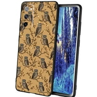 Owls-očarane-vintage-sove-estetika-3-telefon za Samsung Galaxy S Fe za žene Muška Pokloni, Mekani silikonski
