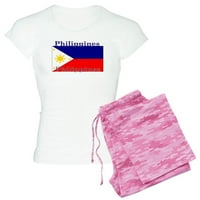 Cafepress - Filipini Filipinska zastava - Ženska svetlost pidžama