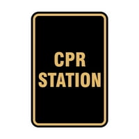 Portretni okrugli Znak CPR stanica - mali 4 6
