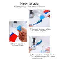 Thintont paste za zube Glava DIY samo zatvaranje Dispenser Silikonski toalet za pranje za prašinu otporna