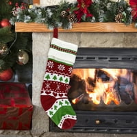 Holly Garland sa bobicama na otvorenom Božićne čarape Big Xmas Boracinske dekorativne dekoracije Santa