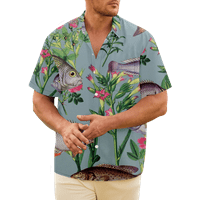 Ljetna majica 3D Havajske košulje muške majice casual kratkih rukava izgubljeni vrh