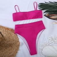 Bikini setovi za žene Wqqzjj Womens kupaći kostim, ženski modni bikini set kupaći kostim dva napunjena