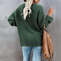 Voncos džemperi za žene - pulover dugih rukava sa okruglim vratom labavi na caresu Ležerne prilike ženske