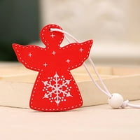 Veki božićni viseći drveni ukrasi šuplje drvo od rezanja drva Privjesci drvene baubele rustikalni ukrasi