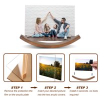 Okviri za slike, prikaz slike ili 5x7, rustikalni drveni okviri sa akrilnim poklopcem za kućni dekor