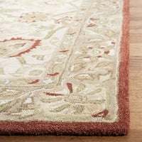 Kolekcija Anatolia 9'6 13'6 Brown Green AN512F ručno izrađena tradicionalna tepih za premium vune