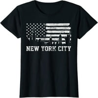 Žene vrhovi Vintage New York City Nyc Big Apple Trip Short Seelve Ležerne majica