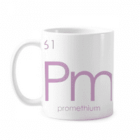 Kesterijski elementi Period Tabela Lanthanide Promethium pm Šol Pottery Cerac kafe Porcelanski čas