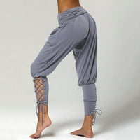 Taluosi casual pune boje čipke Goveger Harem Hlače žene joga pantalone sa džepovima