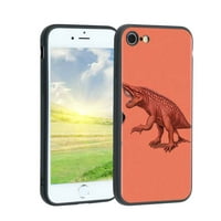 Kompatibilan sa iPhone se telefonskim futrolom, Dino-Reptile Case Muškarci Žene, Fleksibilna silikonska