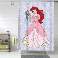 Ariel zavjesa za tuširanje karakteristična vodootporna zastorija za zabavu za poklon za prženje za tuš kabinu sa kukama, veličinom