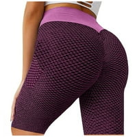 IOPQO kratke hlače za žene joga hlače Ženska sportska stražnjica za utezanje kratke hlače Ležerne prilike