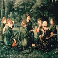 Zeleni ljetni poster Ispis gospodine Edward Burne-Jones