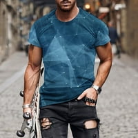 SIMPLMASYGENI Cleariance Majice Nova moda Ležerna muška majica Print Sports Sportski majica Rukousi