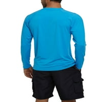 Muškarci performanse UPF 50+ UV Zaštita od sunca Surfanje majica s dugim rukavima Gornja plićaka za