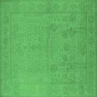 Ahgly Company Zatvoreni pravokutnik Oriental Emerald Green Tradicionalni prostirke, 4 '6 '