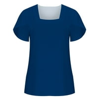 Ljetni vrhovi za ženske majice za žene Grafički casual s kratkim rukavima V izrez Vintage slatke vrhove