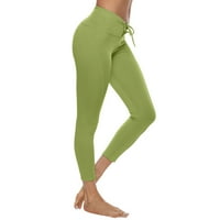 Aufmer Hlače za žensko čišćenje elastičnih struka Sportske hlače Duge obične joge hlače za žene Seksi