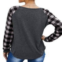 Žene Moderan na dugim rukavima, dizajn za prskanje Slim Fit Majica Bluza Top