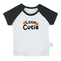 idzn mala cutie novitety majica za bebe, novorođenčad majice, novorođenčad slatki narančasti vrhovi,