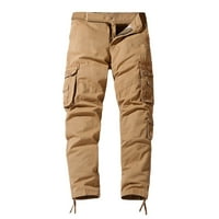 Frehsky Cargo Hlače za muškarce Muške hlače Muške labave ležerne prilike više džepa ravno pune boje
